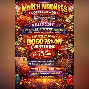 March Madness Closet Blowout Sale